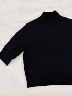 Trina Turk S Crop Mock Neck Sweater